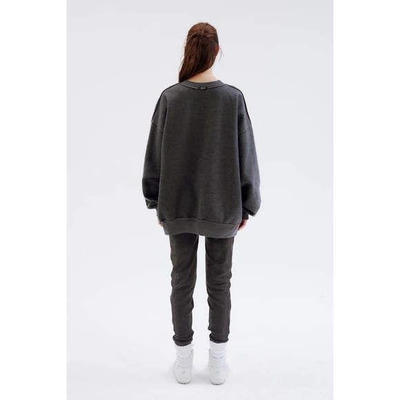 Women's The Bar Sweatshirt L Gray Varsity - Picture 7 of 8